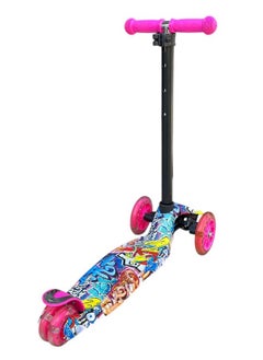 Generic Scooter for Kids, 3 Wheel Kick Scooter for Toddlers Girls & Boys,Adjustable Height, Lean to Steer, Extra-Wide Deck, Kids Scooter with LED Light Up Wheels for Children Ages 4-12 Max Load 50KG  - Image 2