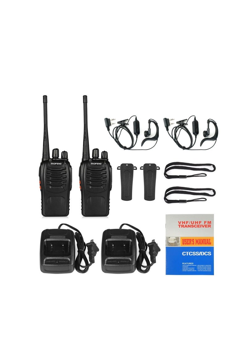 Portable FM Handheld Two Way Radio 2 Pieces 