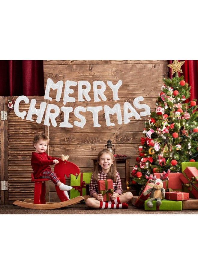 Tellpet Merry Christmas Balloons Banner, Christmas Party Decorations, White - Image 3