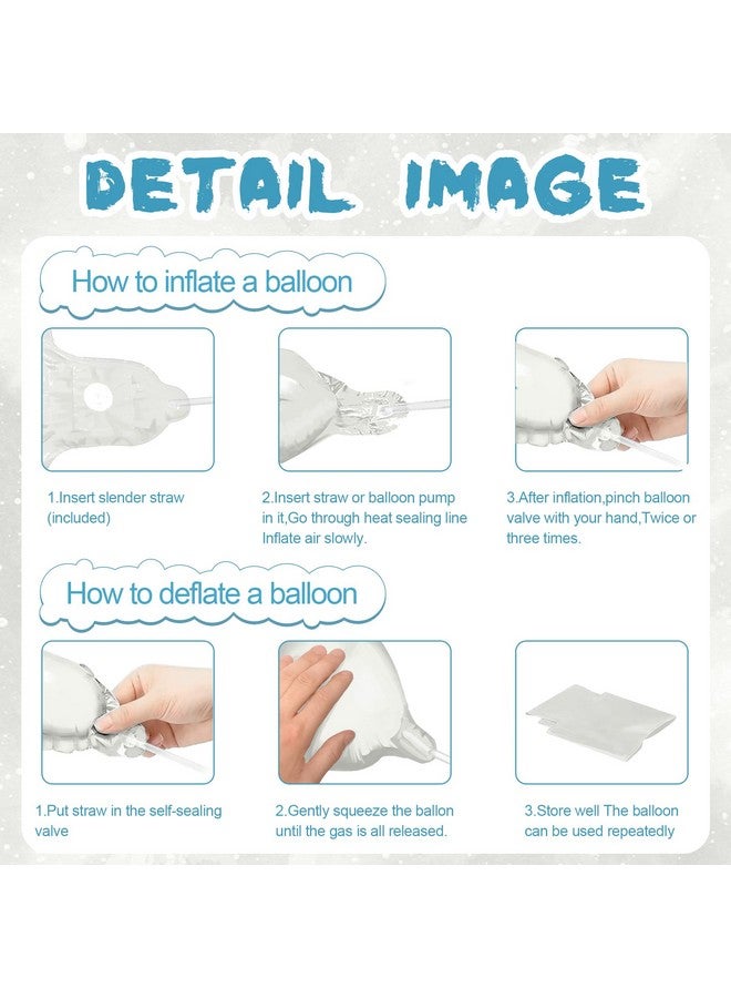 Tellpet Merry Christmas Balloons Banner, Christmas Party Decorations, White - Image 5