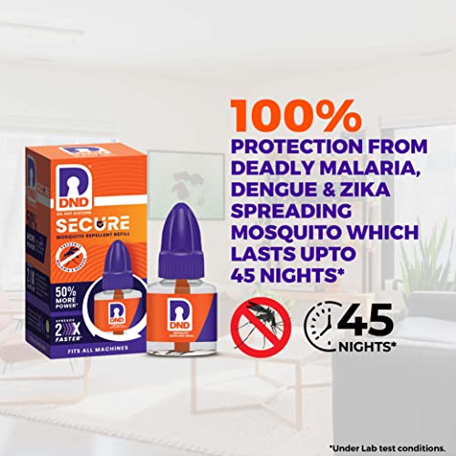 DND Secure Mosquito Repellent Liquid Vaporiser Refill, Pack of 24-45ml Each - Image 2