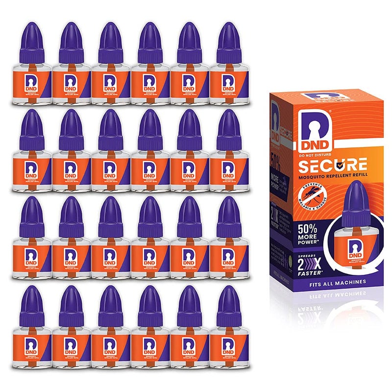 DND Secure Mosquito Repellent Liquid Vaporiser Refill, Pack of 24-45ml Each - Image 4