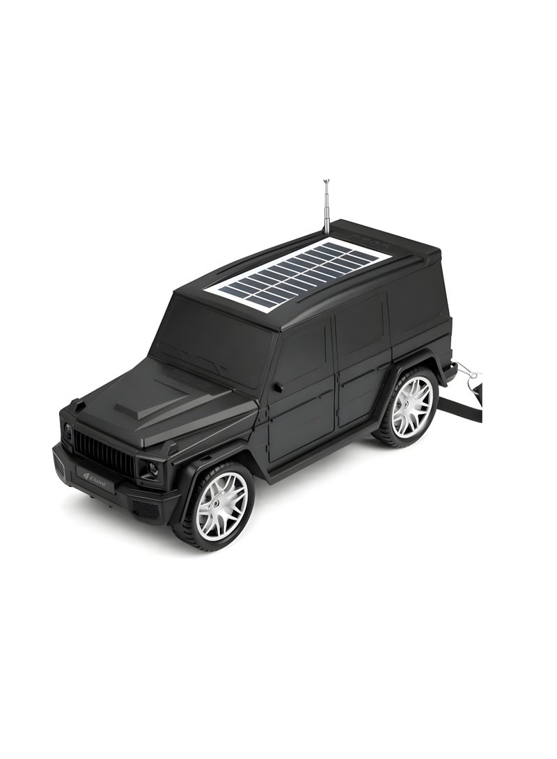 Kisonli Casonly B2 Bluetooth Speaker with Powerful 10W Solar Charging and 1800mAh Battery – Up to 6 Hours of Playback – Black - Image 1