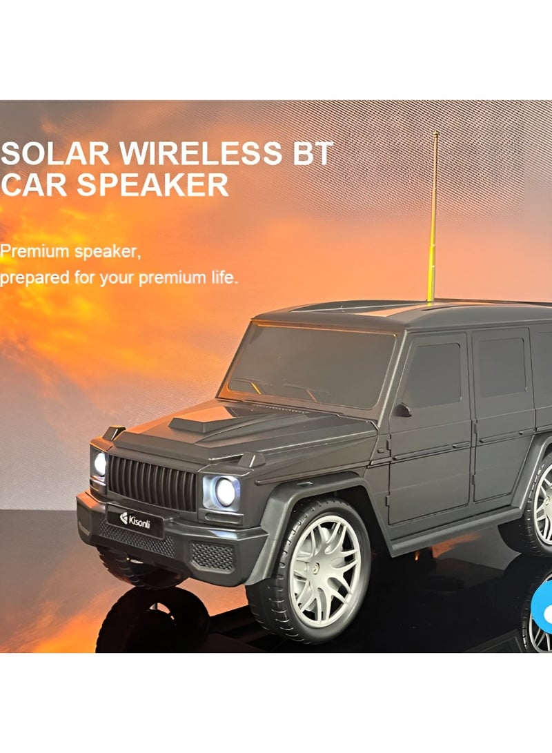 Kisonli Casonly B2 Bluetooth Speaker with Powerful 10W Solar Charging and 1800mAh Battery – Up to 6 Hours of Playback – Black - Image 3