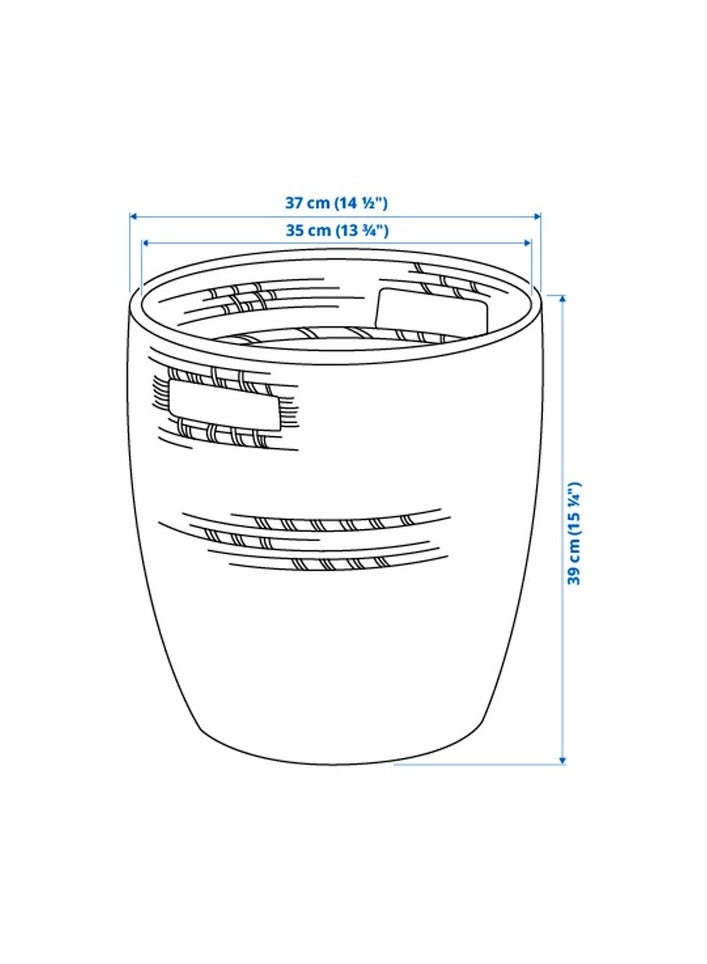 راغكورن آنية نباتات, داخلي/خارجي رمادي غامق/بيج,  32 سم - Image 3