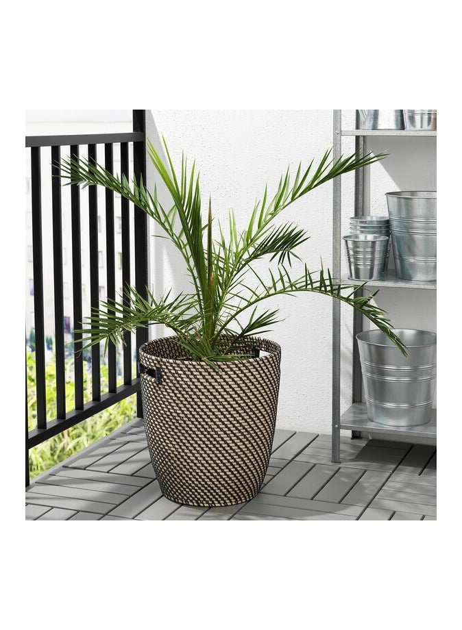 راغكورن آنية نباتات, داخلي/خارجي رمادي غامق/بيج,  32 سم - Image 1