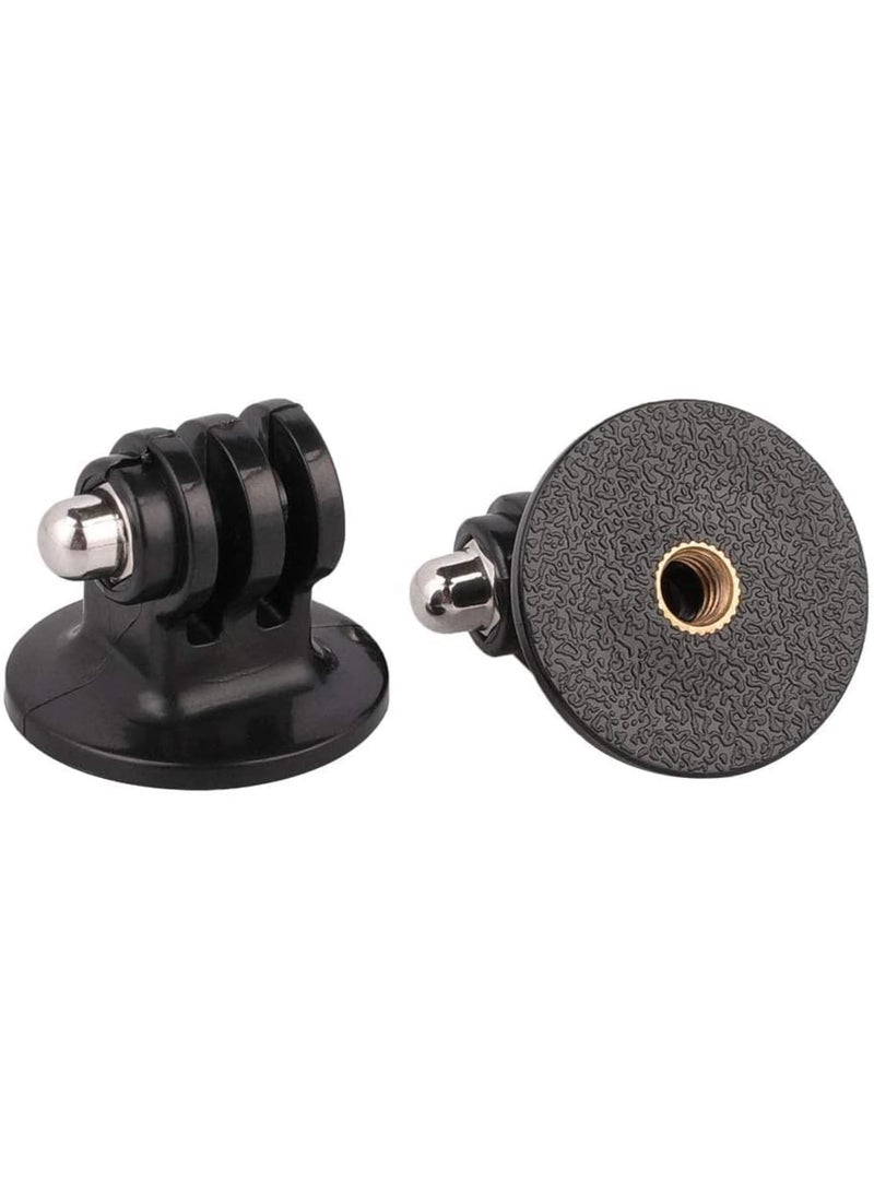 SOLARAE Tripod Adapter Mount with 1/4 Screw Camera, Adapter Compatible action camera 7 6 5 4 3 3 2 1 Session Black Silver for SJ4000, forSJ5000 Xiaomi Action Cameras - Image 5