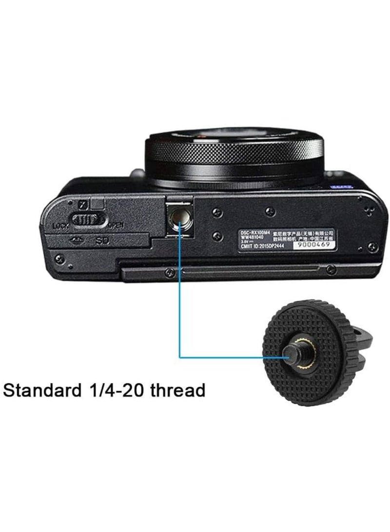 SOLARAE Tripod Adapter Mount with 1/4 Screw Camera, Adapter Compatible action camera 7 6 5 4 3 3 2 1 Session Black Silver for SJ4000, forSJ5000 Xiaomi Action Cameras - Image 4