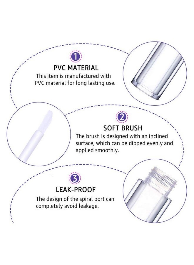 AMORIX 20 Pack Diamond Lip Gloss Tubes With Wand 5Ml Empty Rhinestone Cute Lipgloss Bottles/Containers Crystal Lip Gloss Supplies Kit + 2Pcs Syringes + Labels For Diy Lip Gloss Base - Image 3