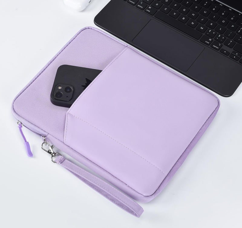 CAAORDKSO 12.9-13 inch Tablet Sleeve Case for 13 inch iPad Air M3 2025, 13 Inch New iPad Pro M4/Air M2 2024, iPad Pro 12.9 inch, Surface Laptop Go 12.4", Galaxy Tab S8+/S9+ 12.4, Waterproof Bag Purple - Image 5