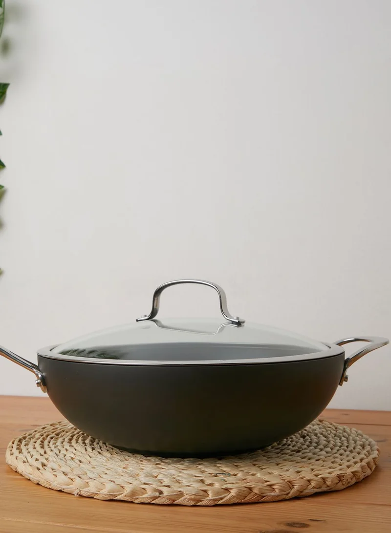 Marks & Spencer Chef Hard Anodised Wok 30Cm