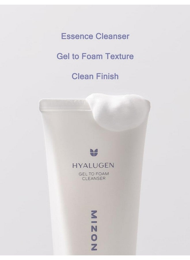 MIZON Hyalugen Gel To Foam Cleanser Hydrating And Hypoallergenic Face Wash For Dry Skin (100 Ml/3.38 Fl. Oz) - Image 2