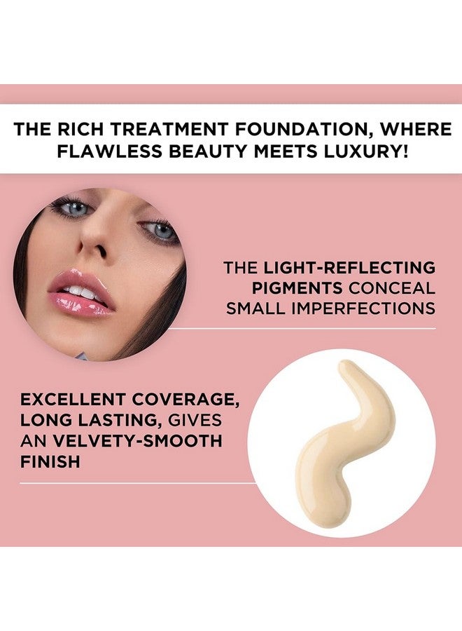ARTDECO Rich Treatment Foundation - Sunny Shell N°10 - Conceals Imperfections & Creates Flawless Complexion - Long-Lasting - Even & Velvety-Smooth Finish - Water-Resistant - Vegan Makeup - 0.67 Fl Oz - Image 4