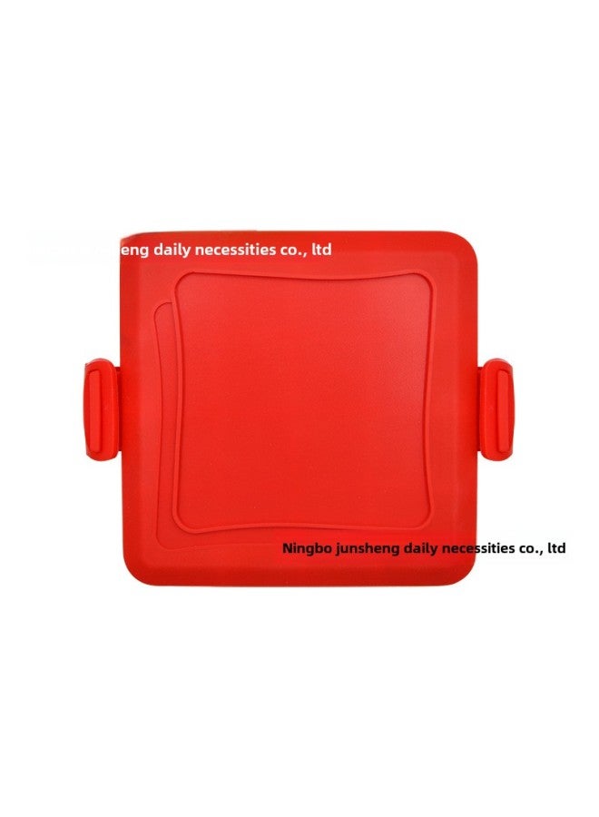 All-inclusive Microwave Oven Baking Tray Sandwich Bread Grilled Sausage Chicken Wings Breakfast Machine-Specifications:16*14*3CM-Color:Red - Image 2