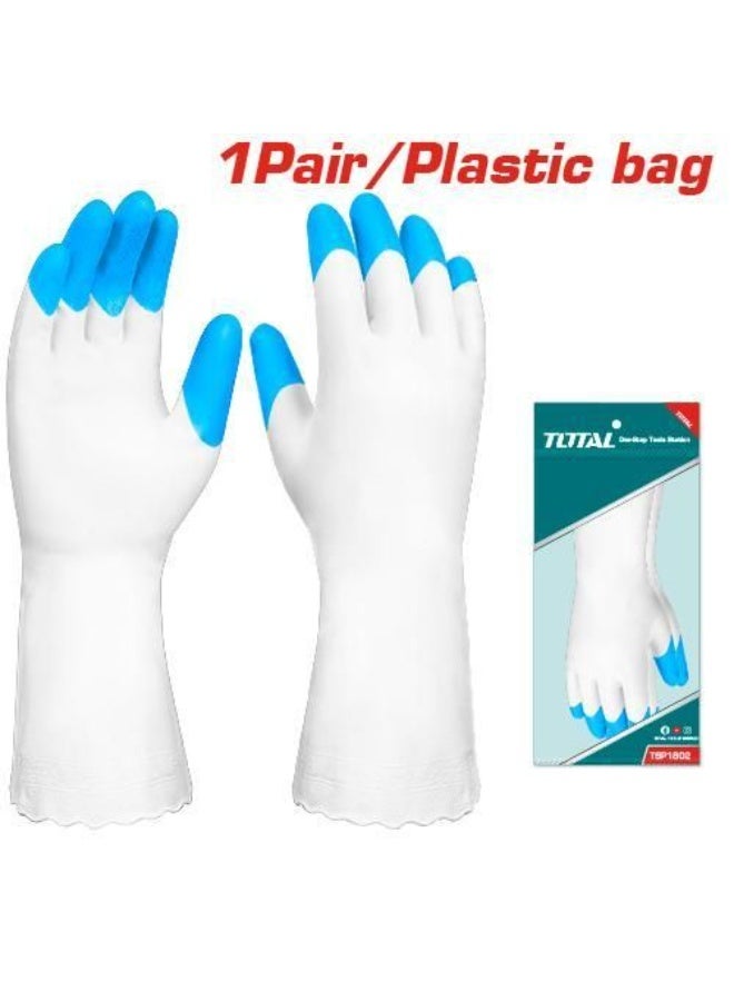 TOTAL Rubber Gloves – Durable, Waterproof Protective Gloves for Cleaning, Gardening, Household Tasks & Industrial Use - Image 2