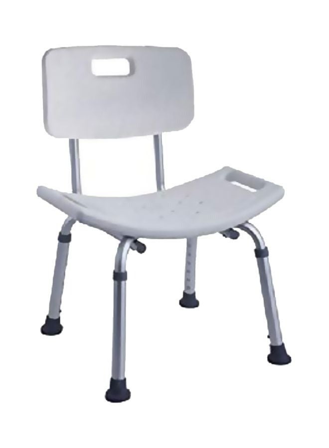 Generic Aluminium Shower Chair Grey/Silver 