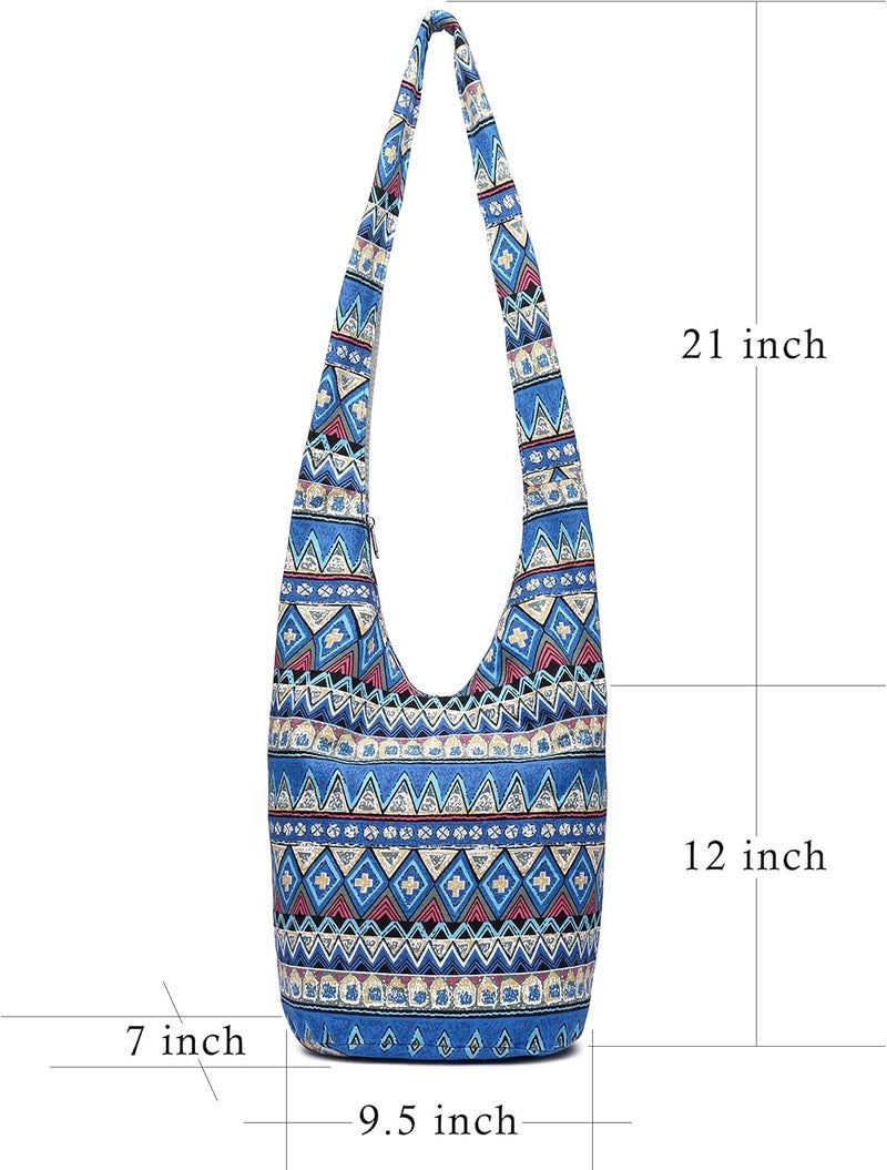 Coton Pose Women Shoulder Handbags Fashion canvas Hippie Crossbody Bags Bohemian Animal Prints Hobo Bags - Image 1