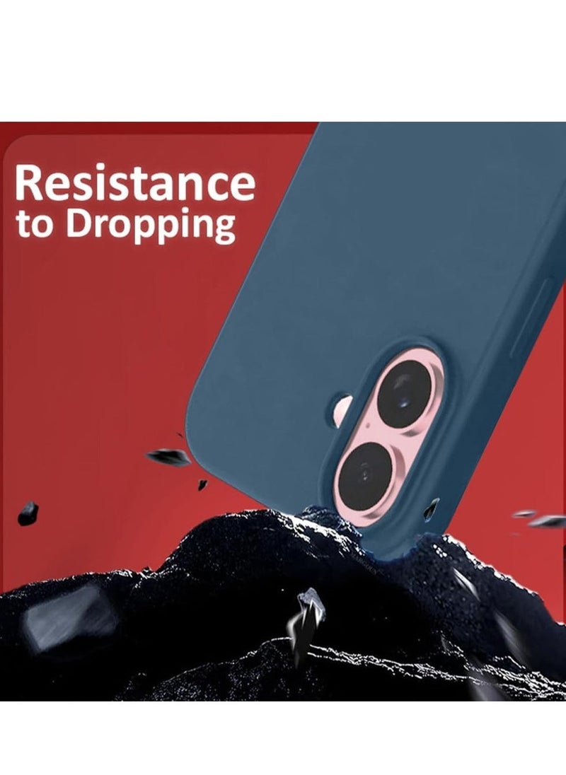 إيف حافظة سيليكون سائلة لهاتف آيفون 16 بلس - تصميم نحيف للغاية مع بطانة ناعمة من الألياف الدقيقة المضادة للخدش وحماية من السقوط - Image 3