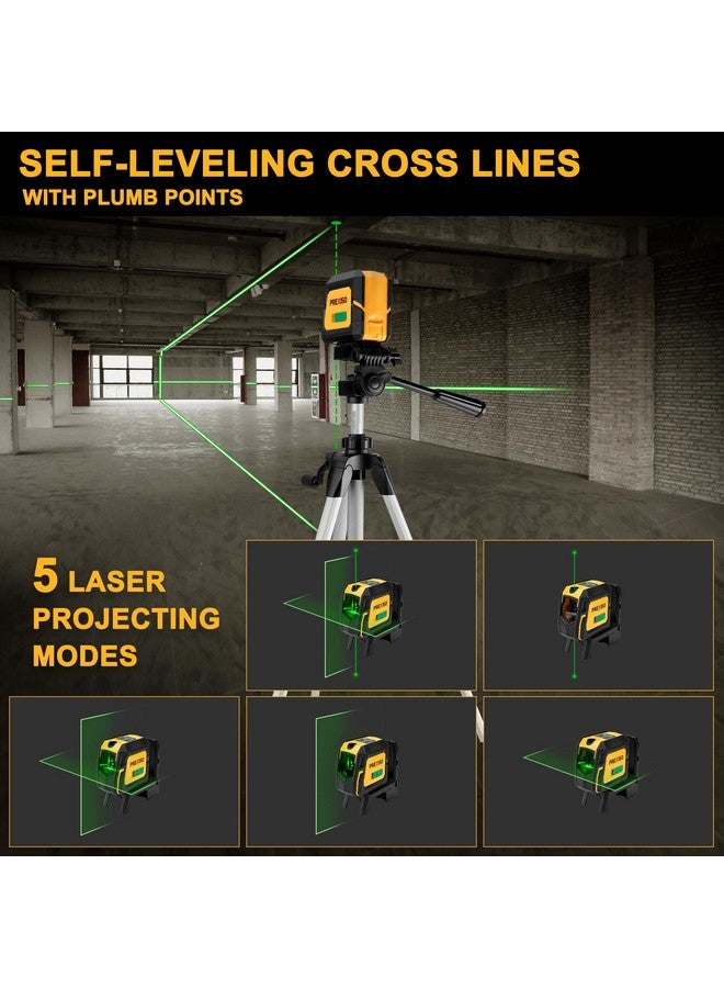 Prexiso PREXISO Laser Level with Tripod & 2 Plumb Dots - 100 Ft Green Point Laser Level Self Leveling - Plumb Spot Alignment Cross Laser Line Tool for Construction, Ceiling, Floor Tile with Magnetic Base  - Image 2