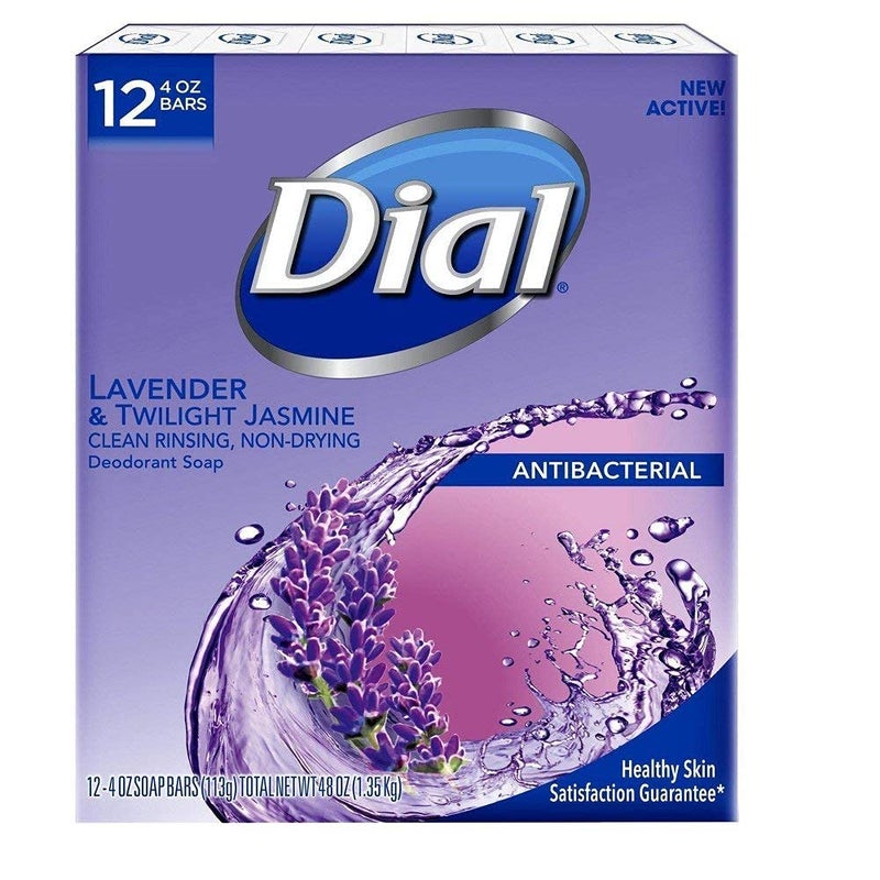 Dial Lavender And Twilight Jasmine Bar Soap 12 Count