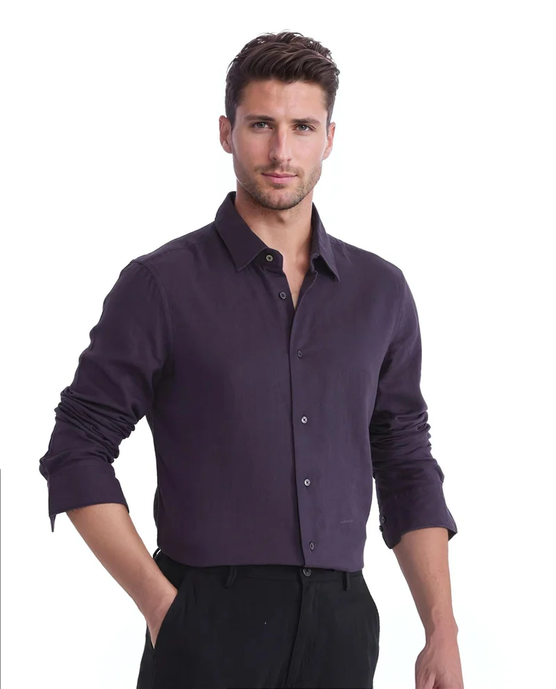 Rare Rabbit Men's Double Layer Cotton Shirt