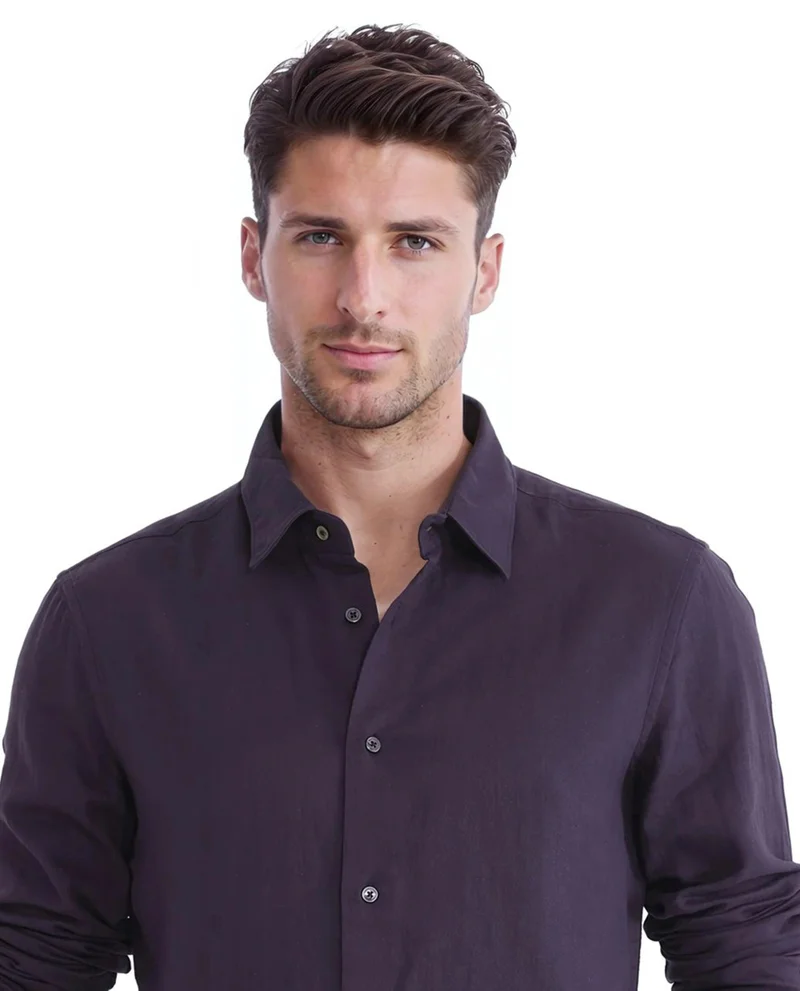 Rare Rabbit Men's Double Layer Cotton Shirt