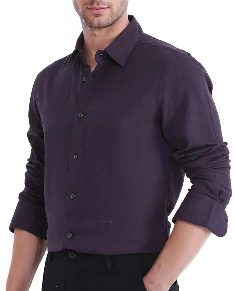 Rare Rabbit Men's Double Layer Cotton Shirt