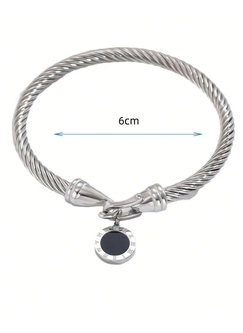 JewelryPalace Silver Plated Stainless Steel Bracelet For Women  - Image 2