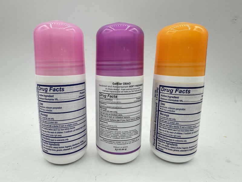 Obao Assorted Deodorant for Women - Pack of 3 - Image 3