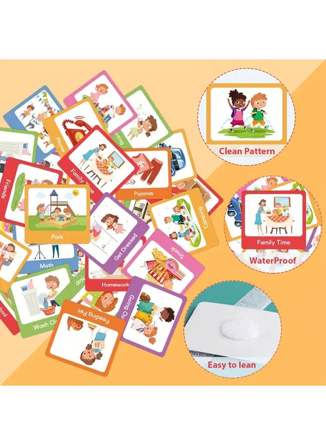 Visual Schedule Cards Set For Nonverbal Communication And Daily Planning 60 Cards - Image 2