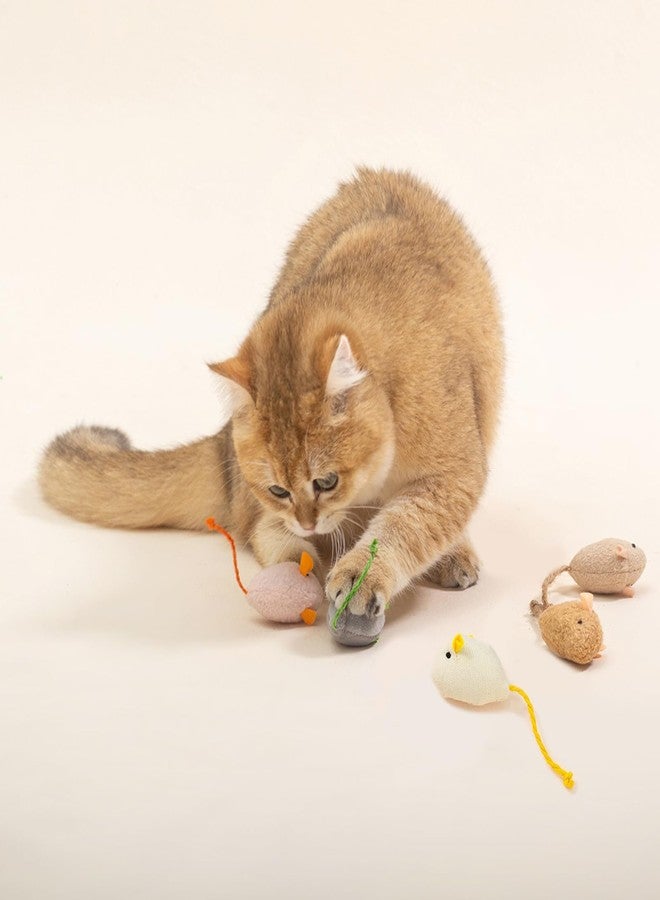 Shudyear cat Toys 5pcs Mouse Toys, Interactive Catnip Animal Toys for Indoor Kittens to Eliminate Boredom for Bored Indoor Cats (5pc) - Image 5