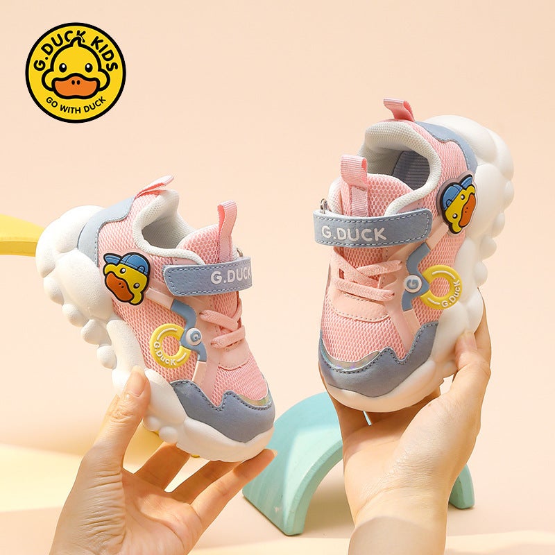 G.Duck Yellow Duck Children'S Shoes Baby Shoes Mesh Breathable Children'S Toddler Shoes Functional Shoes Soft Bottom Non-Slip - Image 4