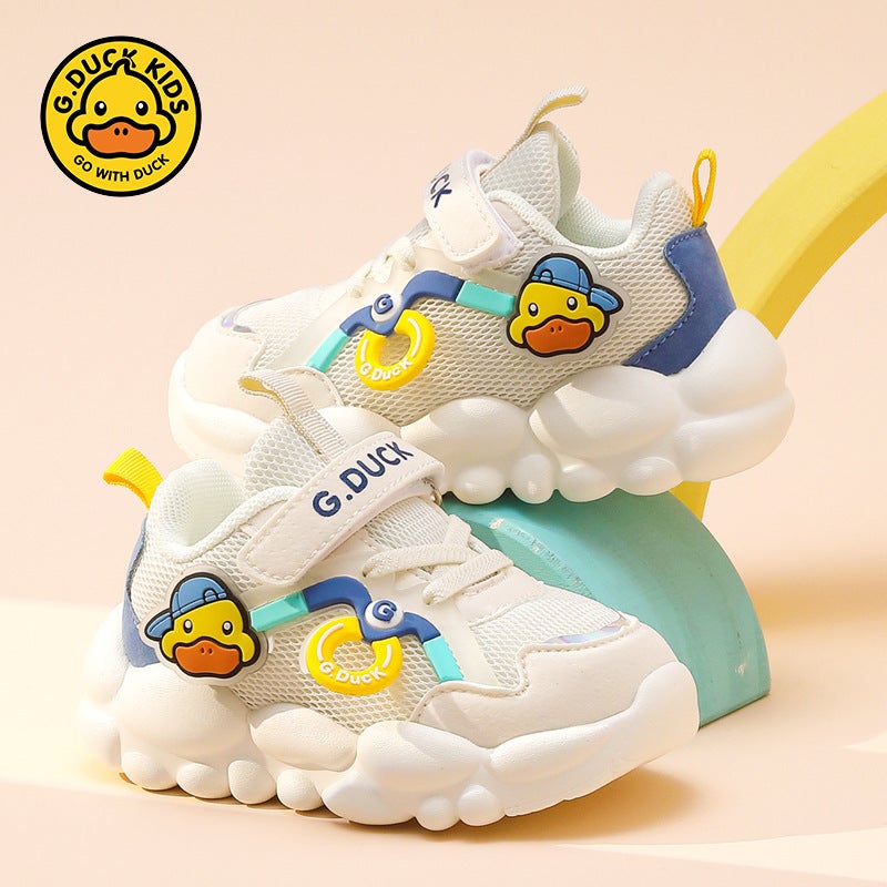 G.Duck Yellow Duck Children'S Shoes Baby Shoes Mesh Breathable Children'S Toddler Shoes Functional Shoes Soft Bottom Non-Slip - Image 2