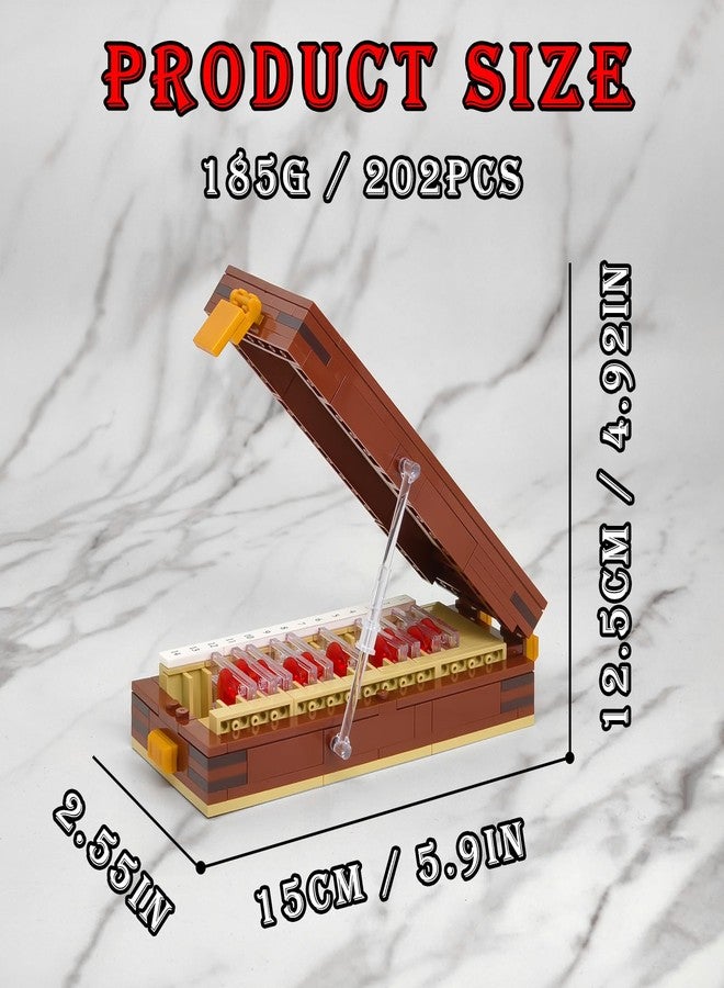 TNDCKP Crime Trophy Blood Slide Box Building Set, Compatible with Lego 630 Accessory, Openable Display Case with Numbered Slide Stickers, Gift-Ready Packaging for Crime Drama Fans, 202PCS - Image 5