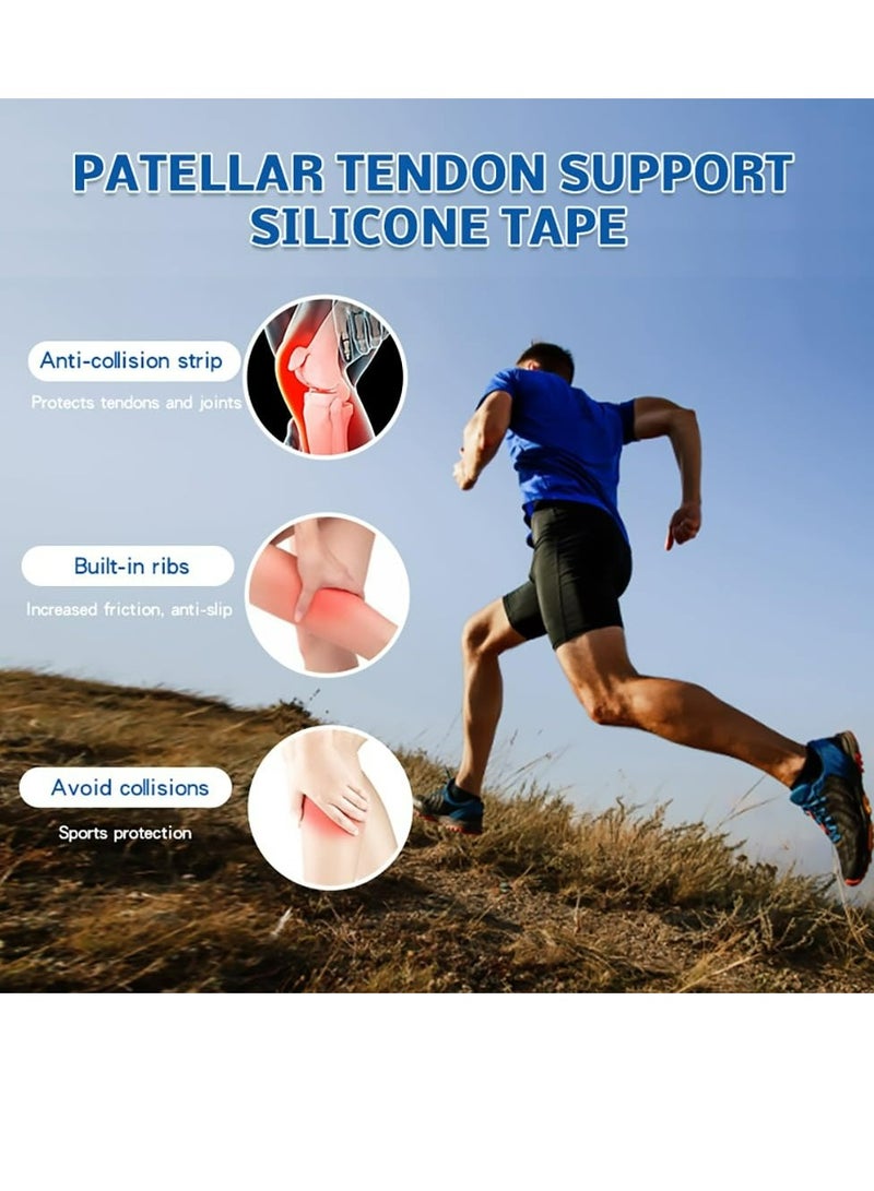 Generic 2 Pack Knee Strap Patella Tendon Support, Knee Tendonitis Strap, Silicone Patella Knee Strap, Patella Tendon Strap for Jumper Running, Basketball, Soccer, Tennis, Squats Men Women - Image 5