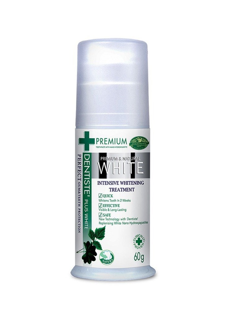 DENTISTE - Dentiste Premium and Natural White Intensive Treatment Toothpaste Pump, 60g - Image 1