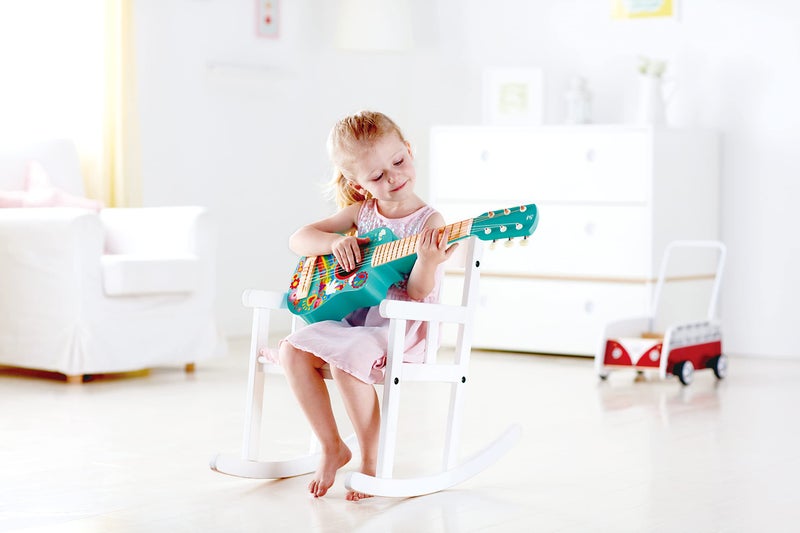 Hape Kid's Flower Power First Musical Guitar| 26 Inch Musical Instrument with Vibrant Sound and Tunable Nylon Strings - Image 2