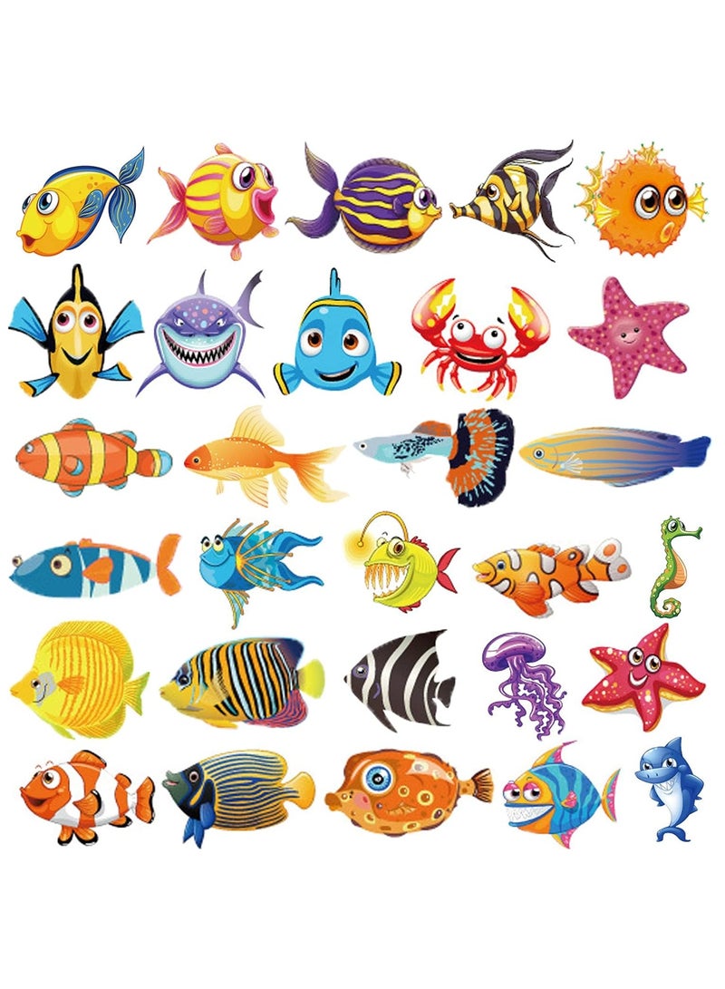 ORAINBOW Ocean Animals Temporary Tattoos for Kids 12 Sheets Ocean Fish Birthday Party Decorations Supplies Favors for Boys Girls - Image 1