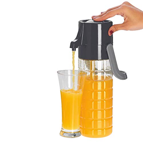 SCL Steelo Steelo Jaldhara Multipurpose Plastic Jug Suitable for All Fridge Sizes, Ideal for Use Water Jug, Milk jug, Juice Jug, 1200 ml, Orange & Beige, Standard - Image 3