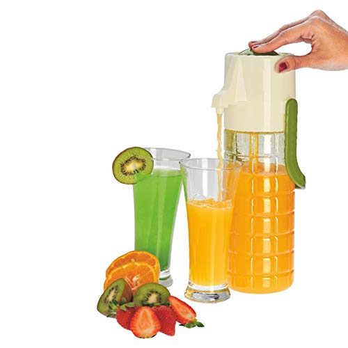 SCL Steelo Steelo Jaldhara Multipurpose Plastic Jug Suitable for All Fridge Sizes, Ideal for Use Water Jug, Milk jug, Juice Jug, 1200 ml, Orange & Beige, Standard - Image 2