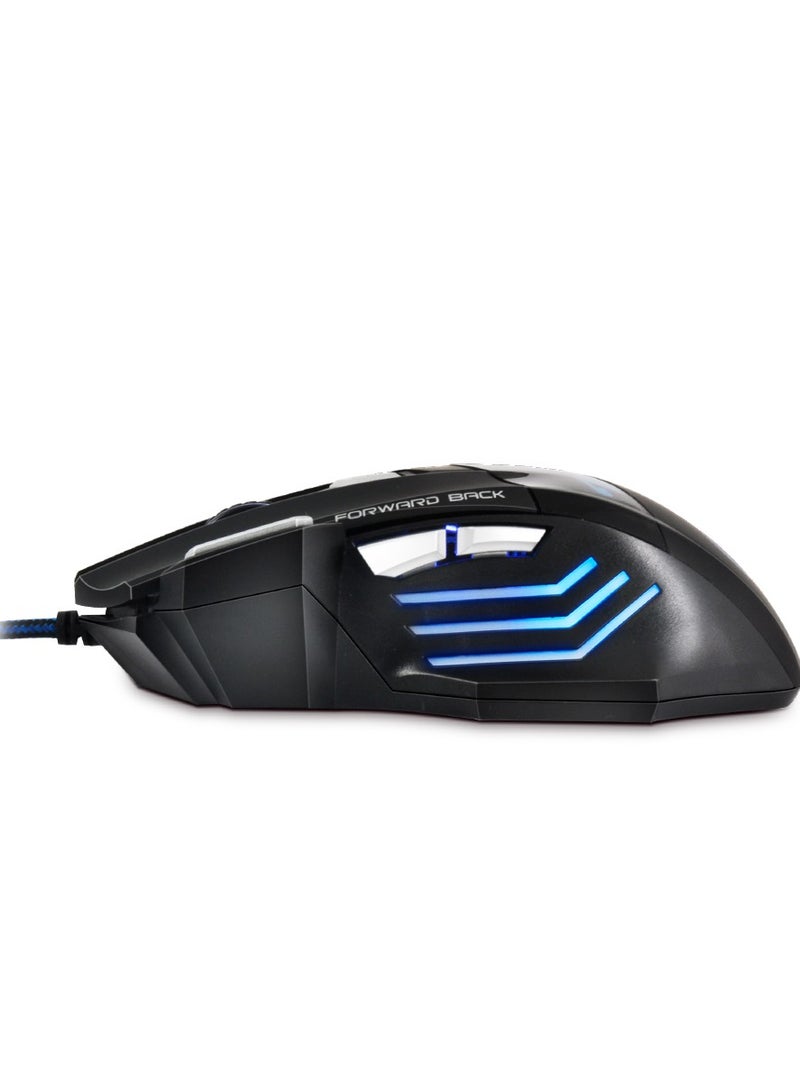 Datazone Wired Gaming Mouse in Black with RGB Lighting and Sleek Design. - Image 3