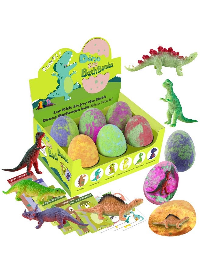 STARYAR Bath Bombs for Kids with Surprise Toys Inside - XXL Dinosaur Toys Bath Bomb Gift, Gentle and Kids Safe Spa Bath Fizz Balls Kit, Bath Toys for Kids 3 4 5 6 7 8 9 Year, Valentines Day Gifts for Kids  - Image 1
