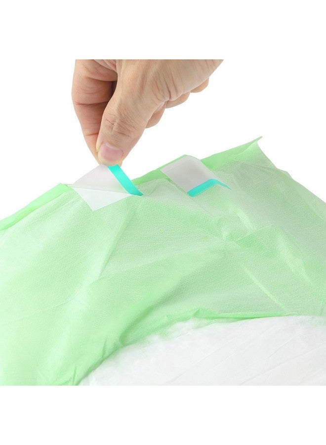 CutiePlusU Disposable Adult Diaper Heavy Absorption Dry Surface Adult Diapers All Night- Green 10 Pieces (Large 37"-47") - Image 5