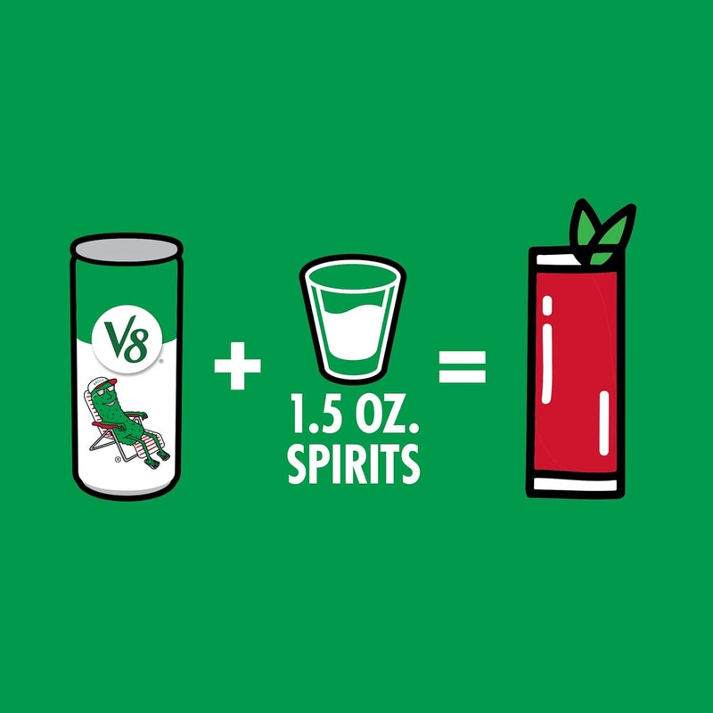 V8 Grillo's Pickles Dill Pickle Bloody Mary Mix - 6 Pack of 8 fl oz Cans - Image 5