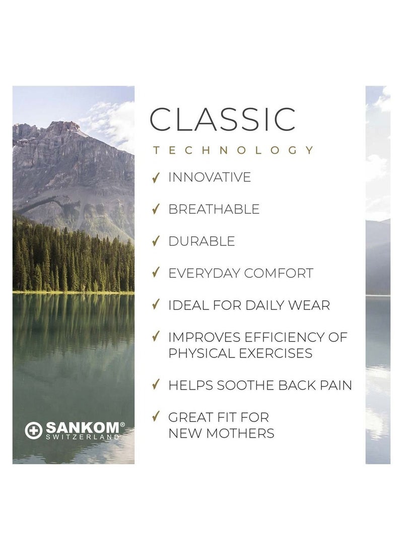 Sankom - Patent Classic Bra For Back Support, Black M/L - Image 3