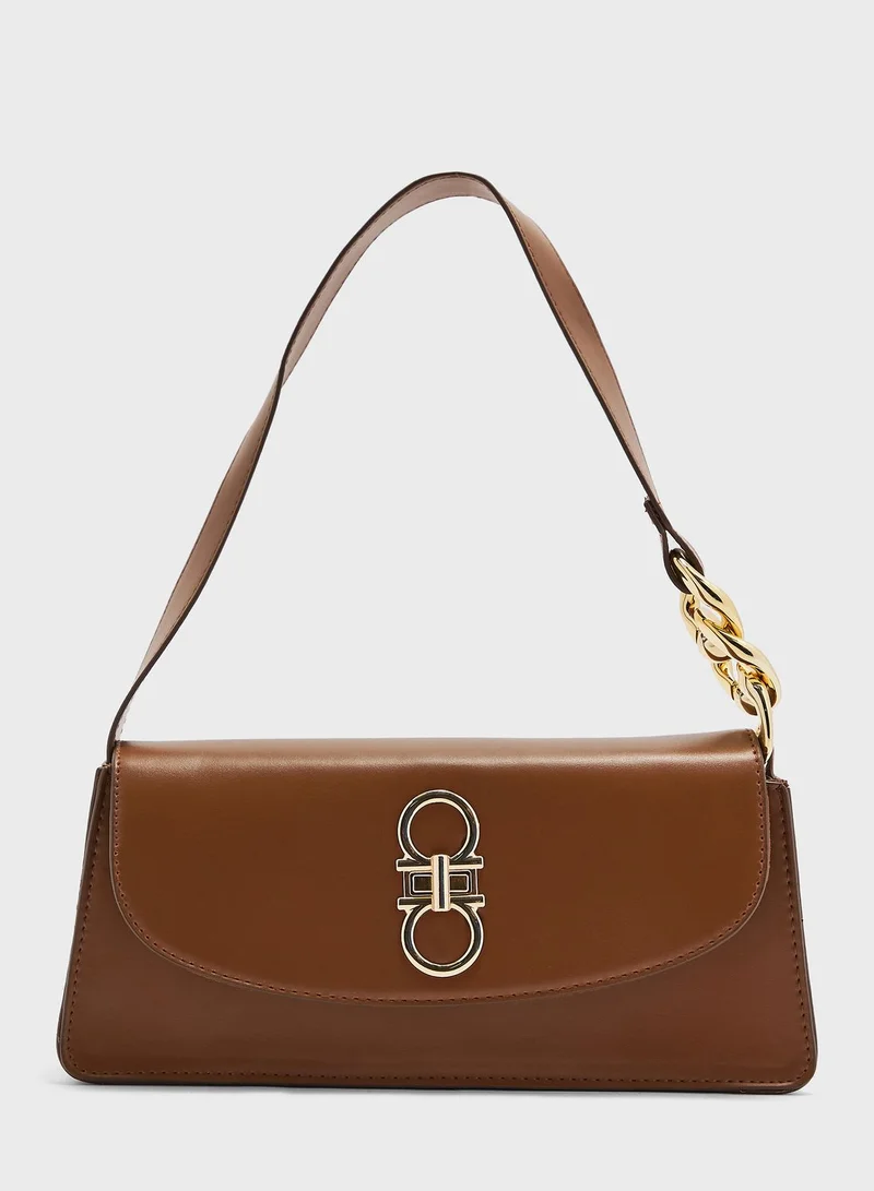 ELLA Minimalist Flap Baguette Bag