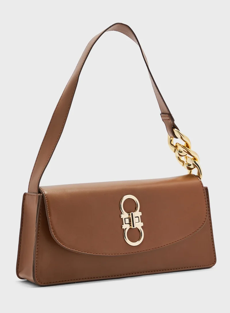 ELLA Minimalist Flap Baguette Bag