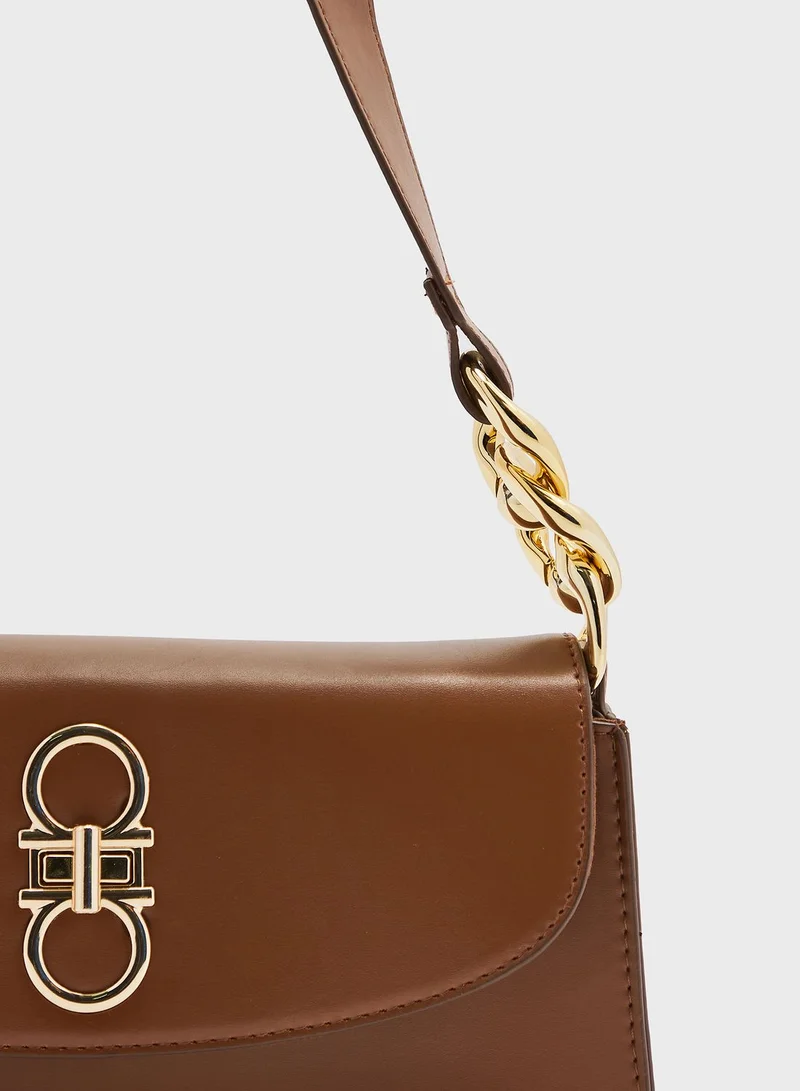 ELLA Minimalist Flap Baguette Bag