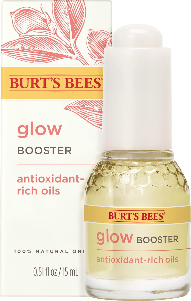 Burt's Bees Glow Booster Face Serum with Antioxidant-Rich Oils for Normal and Combination Skin, 0.51 Fluid Ounces - Image 1