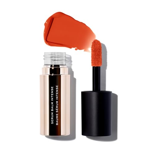 MAKE Beauty Serum Balm Intense Hydrating Lip Gloss Pigmented Vegan Moisturizing Lip Oil with Plumping Effect Lip Emollient Treatment for Soft Smooth Shiny Lips  Shade Sun Flare